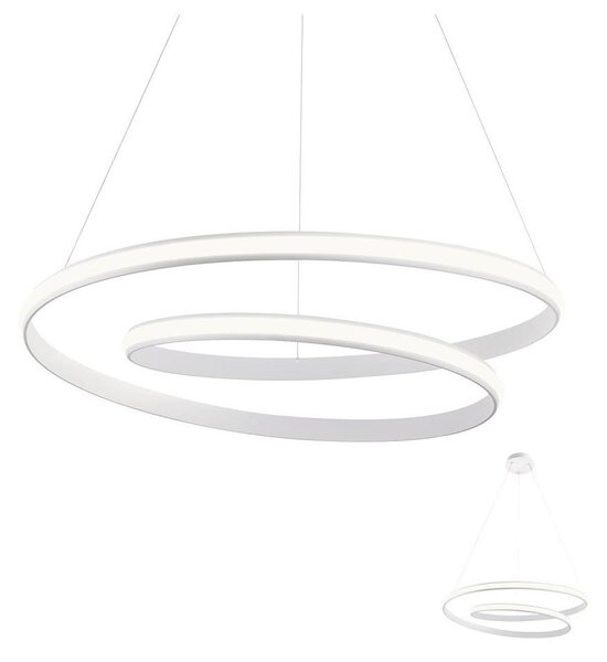 Redo 01-1795 - LED Stmívatelný lustr na lanku TORSION LED/40W/230V bílá