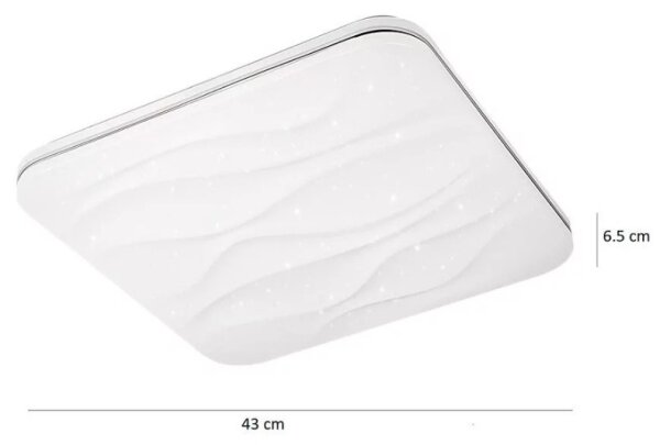 LED Stmívatelné stropní svítidlo DESERT na dálkové ovládání LED/72W/230V
