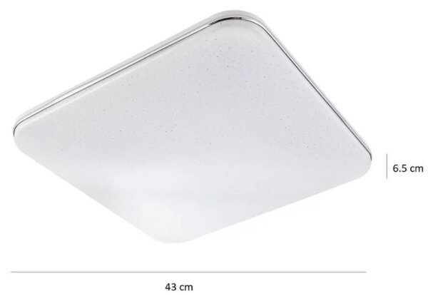 LED Stmívatelné stropní svítidlo SYRIUS na dálkové ovládání LED/72W/230V