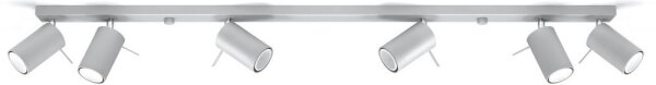 Sollux SL.0454 - Stropní bodové svítidlo RING 6xGU10/10W/230V