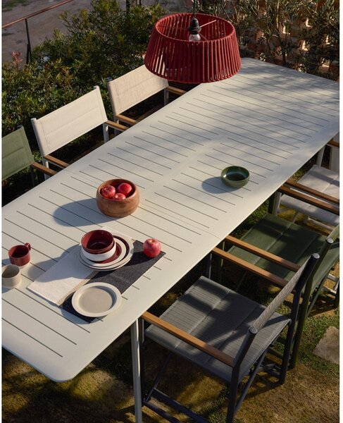 Kovový zahradní jídelní stůl 100x205 cm Brela – Kave Home