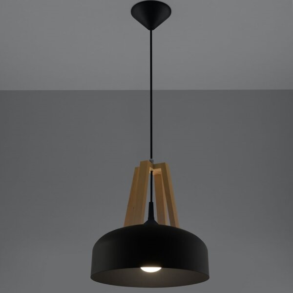 Sollux SL.0390 - Lustr na lanku CASCO 1xE27/60W/230V pr. 30 cm