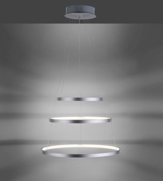 LED Stmívatelný lustr na lanku CIRCLE LED/15W/230V + LED/20W + LED/25W
