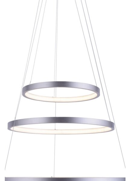 LED Stmívatelný lustr na lanku CIRCLE LED/15W/230V + LED/20W + LED/25W