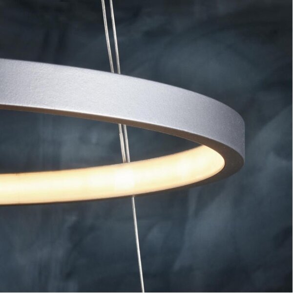 Leuchten Direkt 11525-21 - LED Lustr na lanku CIRCLE LED/15W/230V + LED/25W
