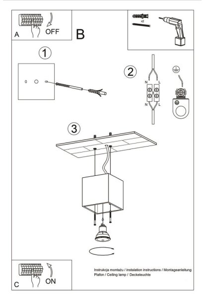 Sollux SL.0567 - Bodové svítidlo QUAD 1 1xGU10/10W/230V antracit