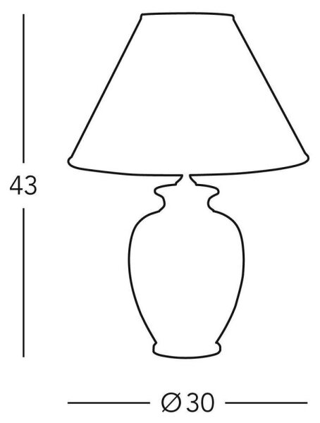 Kolarz 0014.73.3 - Stolní lampa GIARDINO 1xE27/100W/230V