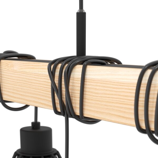 Eglo 44077 - Lustr na lanku TOWNSHEND 9xE27/60W/230V