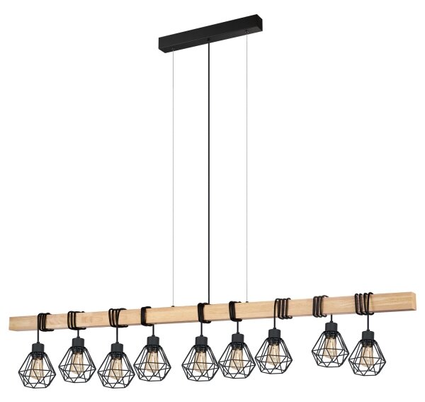 Eglo 44077 - Lustr na lanku TOWNSHEND 9xE27/60W/230V