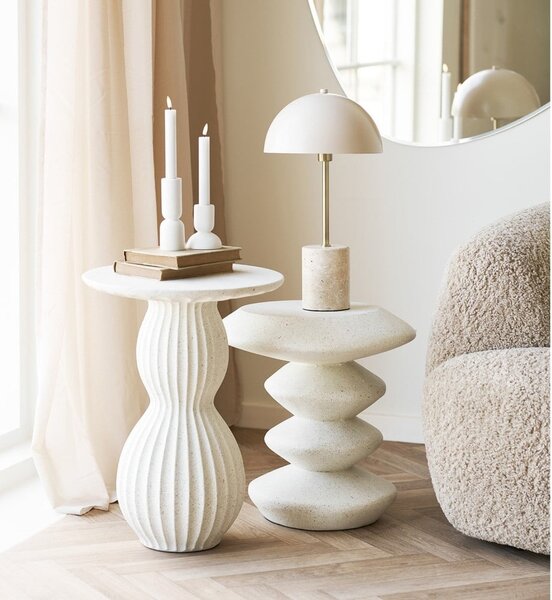 Kamenný kulatý odkládací stolek ø 36 cm Blackburn – House Nordic