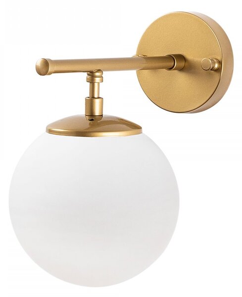 Opviq Nástěnná lampa Roe zlatá/bílá