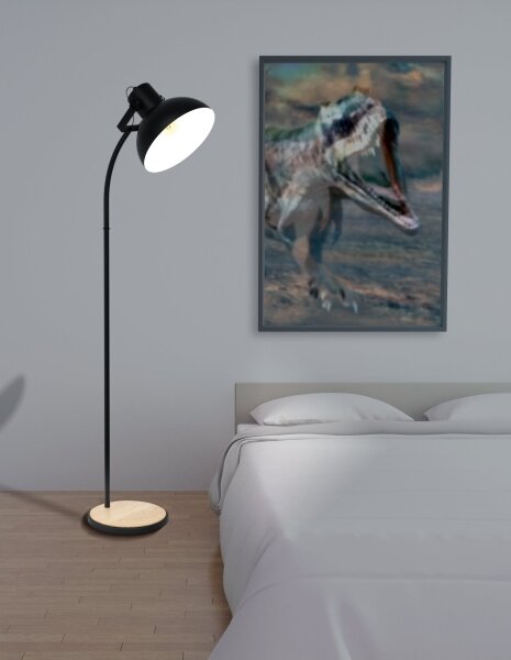 Eglo 43166 - Stojací lampa LUBENHAM 1xE27/28W/230V