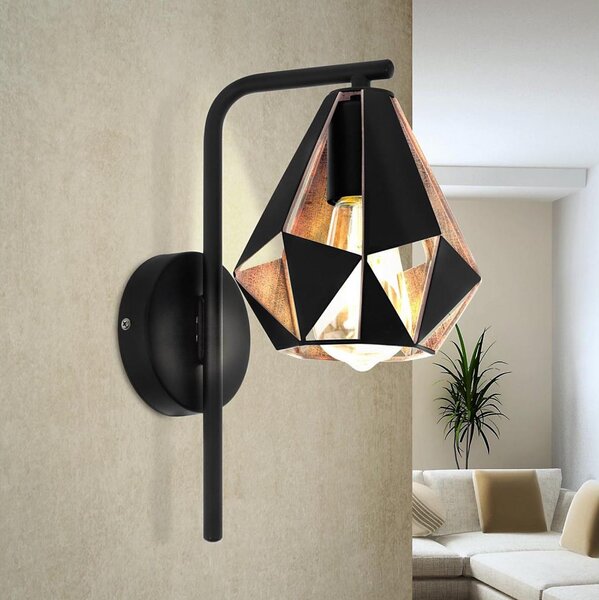 Eglo 43057 - Nástěnné svítidlo CARLTON 1xE27/60W/230V