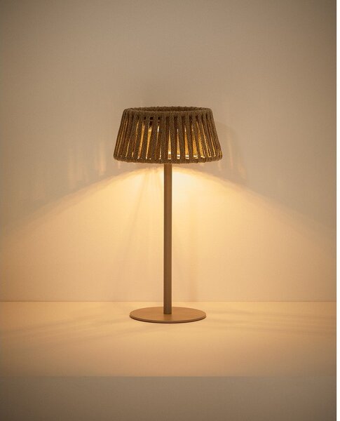 LED stolní /přenosné solární venkovní svítidlo (výška 30 cm) Aldet – Kave Home
