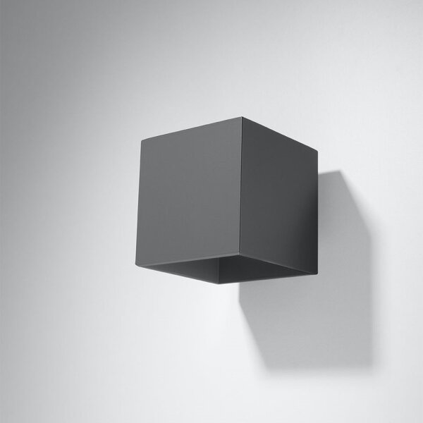 Sollux SL.0565 - Nástěnné svítidlo QUAD 1 1xG9/8W/230V antracit