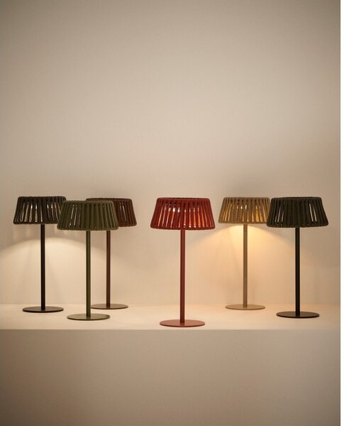 LED stolní /přenosné solární venkovní svítidlo (výška 30 cm) Aldet – Kave Home