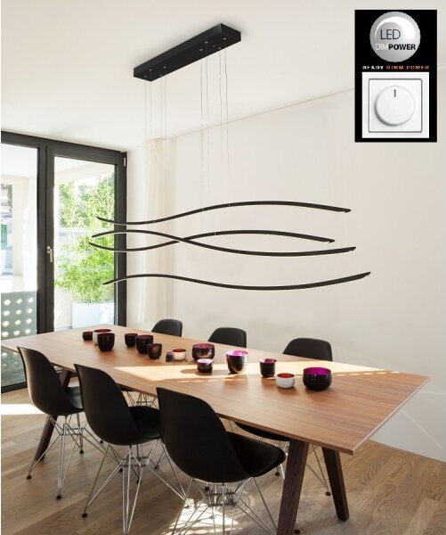 Azzardo AZ2912 - LED Stmívatelný lustr na lanku WAVES 4xLED/70W/230V