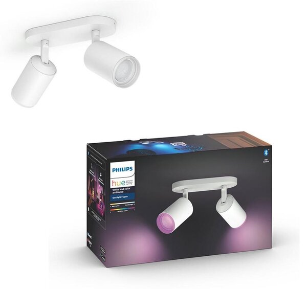 Philips 50632/31/P7 - LED RGBW Bodové svítidlo Hue FUGATO 2xGU10/5,7W/230V