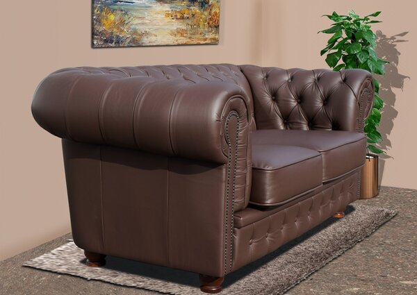 Pohovka Chesterfield Windsor 2M brown K-238