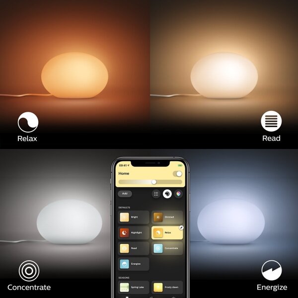 Philips 40904/31/P9-LED RGB Stmívatelná stolní lampa Hue FLOURISH 1xE27/9,5W/230