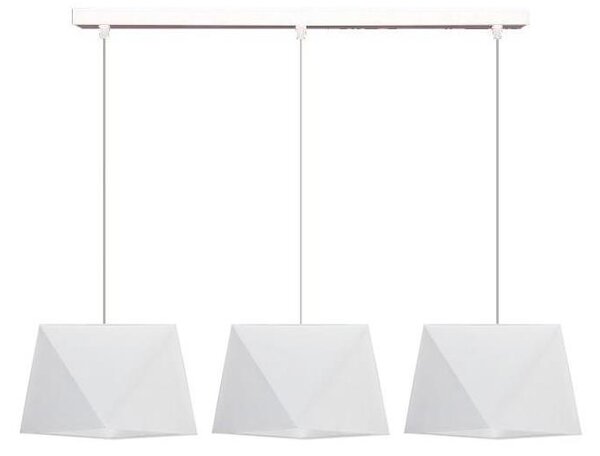 Lustr na lanku DIAMENT 3xE27/60W/230V bílá