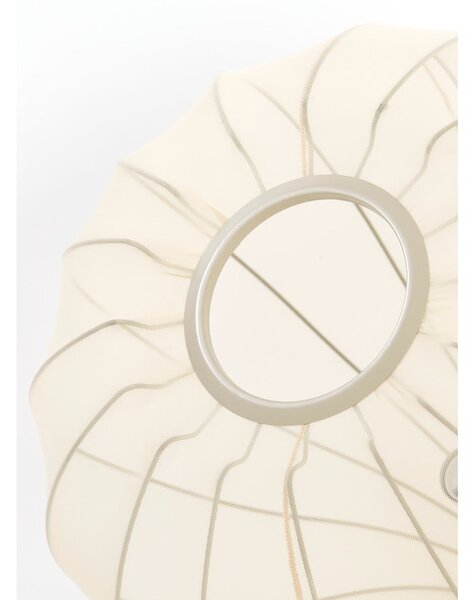 Béžové závěsné svítidlo s textilním stínidlem ø 50 cm Elati – Light & Living