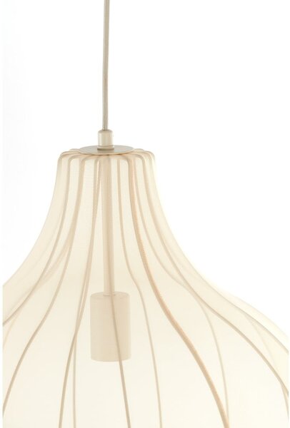 Béžové závěsné svítidlo s textilním stínidlem ø 50 cm Elati – Light & Living