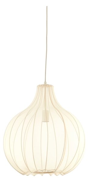 Béžové závěsné svítidlo s textilním stínidlem ø 50 cm Elati – Light & Living