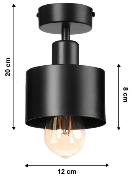 Přisazený lustr BODO 1xE27/60W/230V