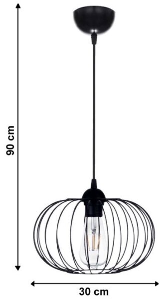 Lustr na lanku BOCCA 1xE27/60W/230V