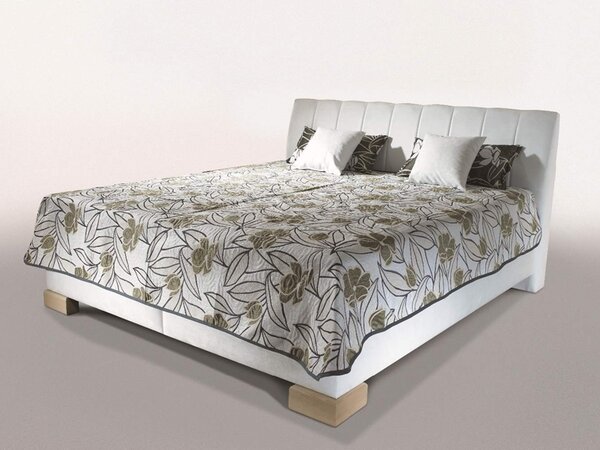Čalouněná postel CASSA - New Design 160x200 s roštem ND 4, matrací AQUAFLEX