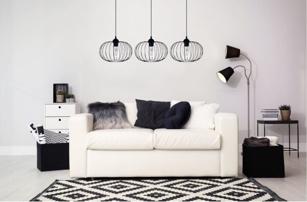 Lustr na lanku BOCCA 3xE27/60W/230V