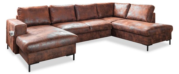 SEDACÍ SOUPRAVA, textil, hnědá XXXL - Sedací soupravy, Online Only