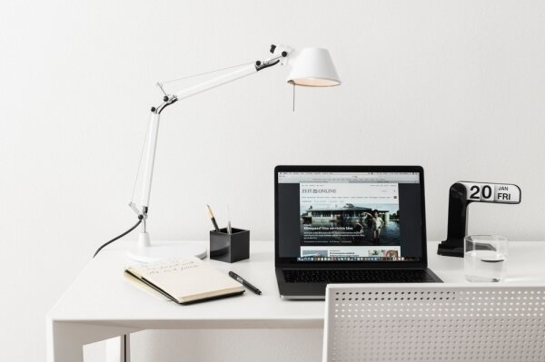 Artemide AR 0011820A - Stolní lampa TOLOMEO MICRO 1xE14/46W/230V bílá