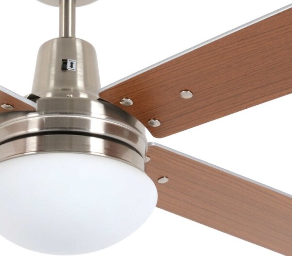 Lucci Air 210334 - Stropní ventilátor AIRFUSION 1xE27/60W/230V dřevo/chrom + DO