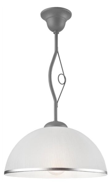 Lustr na tyči RETRO 1xE27/60W/230V stříbrná