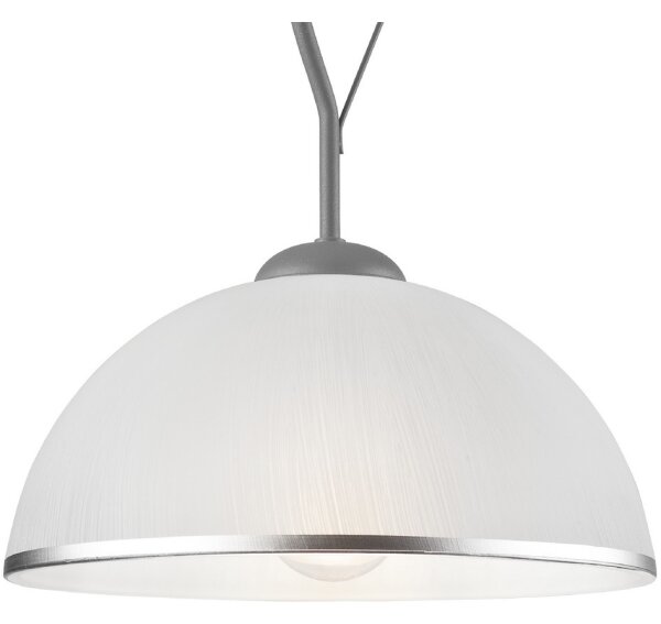 Lustr na tyči RETRO 1xE27/60W/230V stříbrná