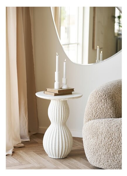 Kamenný kulatý odkládací stolek ø 40 cm Newtown – House Nordic