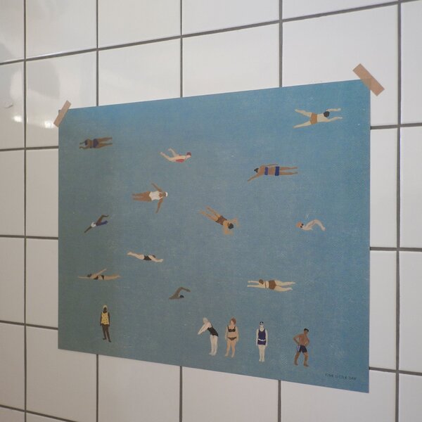 Plakát Swimmers 40 × 50 cm