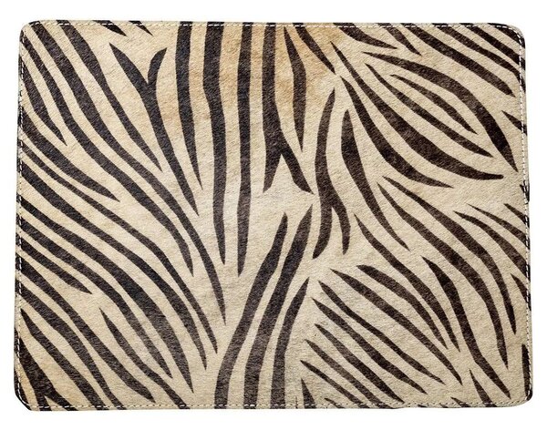 Kožené obdélníkové prostírání Zebra (bos taurus taurus) - 30*40*0.5cm - Mars & More