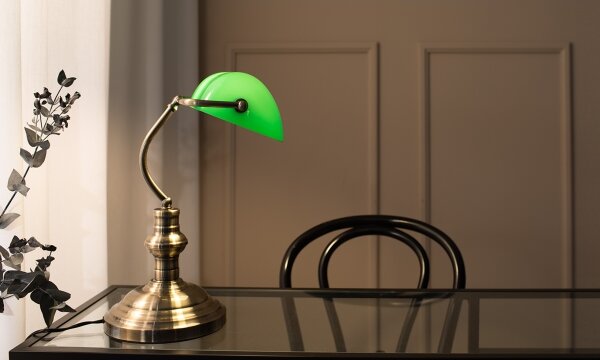 Markslöjd 105931 - Stolní lampa BANKERS 1xE14/40W/230V