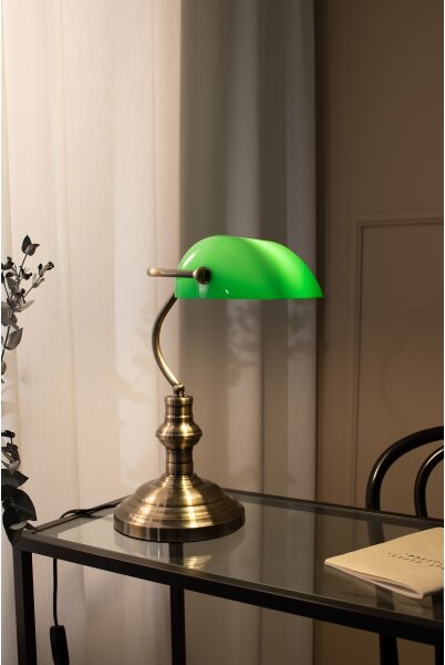 Markslöjd 105931 - Stolní lampa BANKERS 1xE14/40W/230V