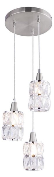 Globo 15760-3 - Křišťálový lustr na lanku WOLLI 3xE14/40W/230V