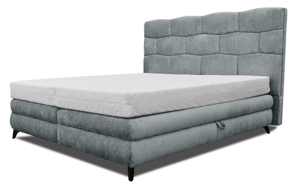 Čalouněná postel PLAVA šedá, 120x200 cm