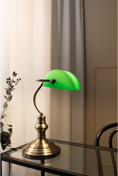 Markslöjd 105931 - Stolní lampa BANKERS 1xE14/40W/230V
