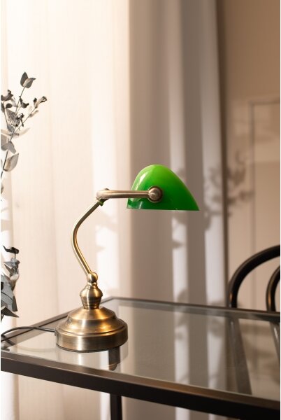 Markslöjd 105930 - Stolní lampa BANKERS 1xE14/40W/230V