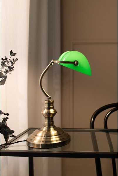 Markslöjd 105931 - Stolní lampa BANKERS 1xE14/40W/230V