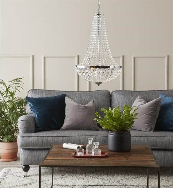 Markslöjd 107550 - Křišťálový koupelnový lustr na řetězu GRÄNSÖ 2xG9/20W/230V