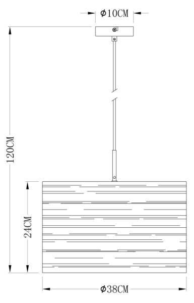 Globo 15341 - Lustr na lanku BARCA 1xE27/40W/230V