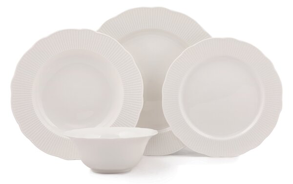 ASIR Porcelánová jídelní souprava 24 ks RICE bílá
